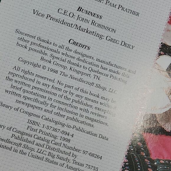 Threads of Time Cross Stitch Pattern Book Hardback Crafts Hobbies Sewing Design - Picture 6 of 6